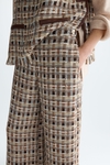 Tweed wide-leg trousers