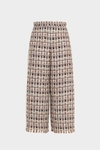Tweed wide-leg trousers