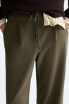 Stretch-knit jogger trousers