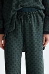 Jacquard straight-leg pyjama-style trousers