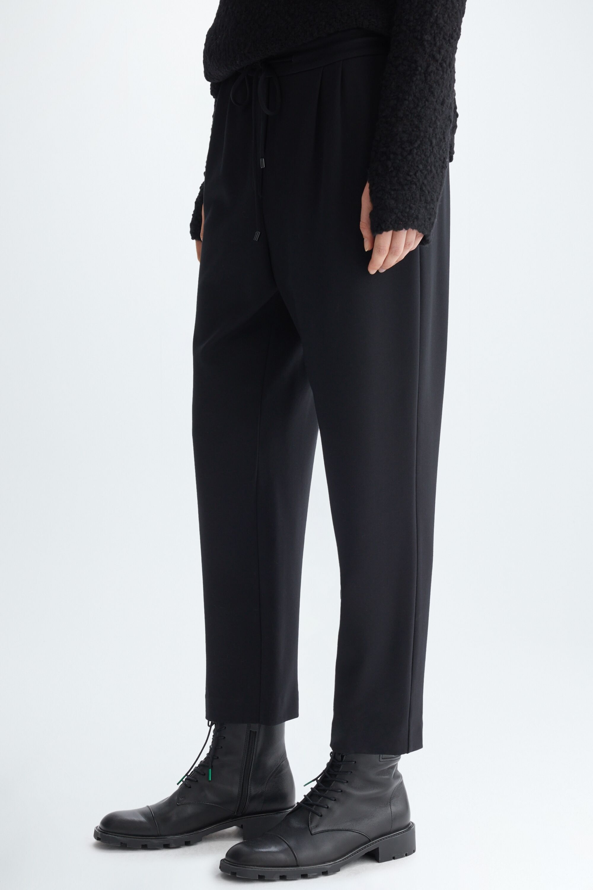 Stretch-knit jogger trousers