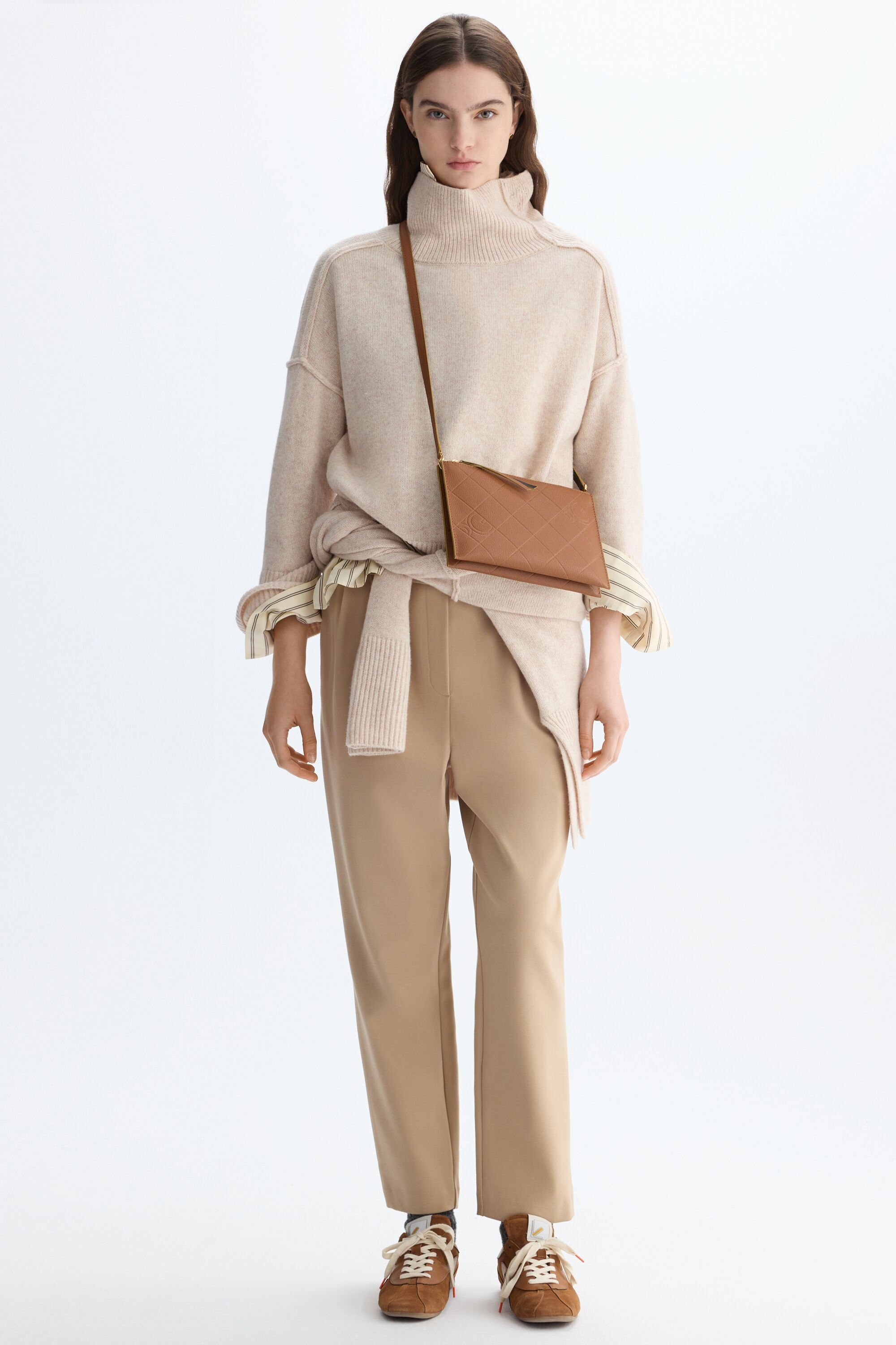 Stretch-knit jogger trousers