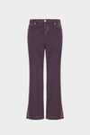 Cotton twill straight-leg trousers