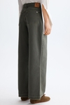 Cotton twill straight-leg trousers