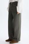 Cotton twill straight-leg trousers
