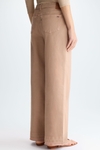 Frayed twill straight-leg trousers