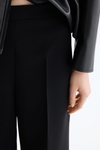 Crepé wide-leg trousers