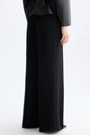 Crepé wide-leg trousers