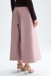 Duchesse A-line wide-leg trousers