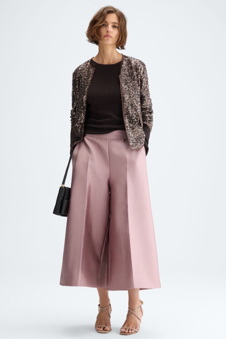 DUCHESSE A-LINE WIDE-LEG TROUSERS