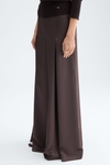 Satin wide-leg trousers