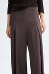 Satin wide-leg trousers