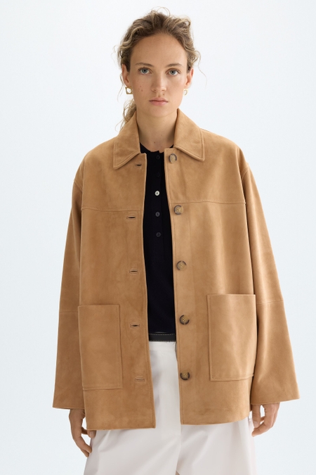 SUEDE OVERSIZE JACKET
