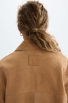 Suede oversize jacket
