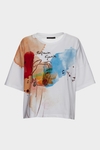 Print jersey oversize t-shirt