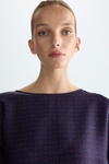 Milrayas print twill jersey oversize t-shirt