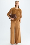 Knit mesh oversize t-shirt