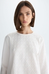 Origami combined straight-fit t-shirt