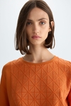 Origami combined straight-fit t-shirt