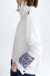 Straight-fit t-shirt with snaps