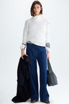 Straight-fit t-shirt with snaps