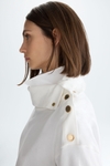 Straight-fit t-shirt with snaps