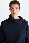 Straight-fit t-shirt with snaps
