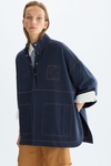 Cotton fleece oversize sweatshirt