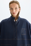 Cotton fleece oversize sweatshirt