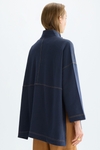 Cotton fleece oversize sweatshirt