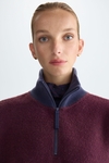 Teddy jacquard sweatshirt