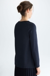 Houndstooth jacquard A-line t-shirt