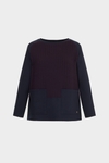 Houndstooth jacquard A-line t-shirt