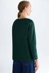 Houndstooth jacquard A-line t-shirt