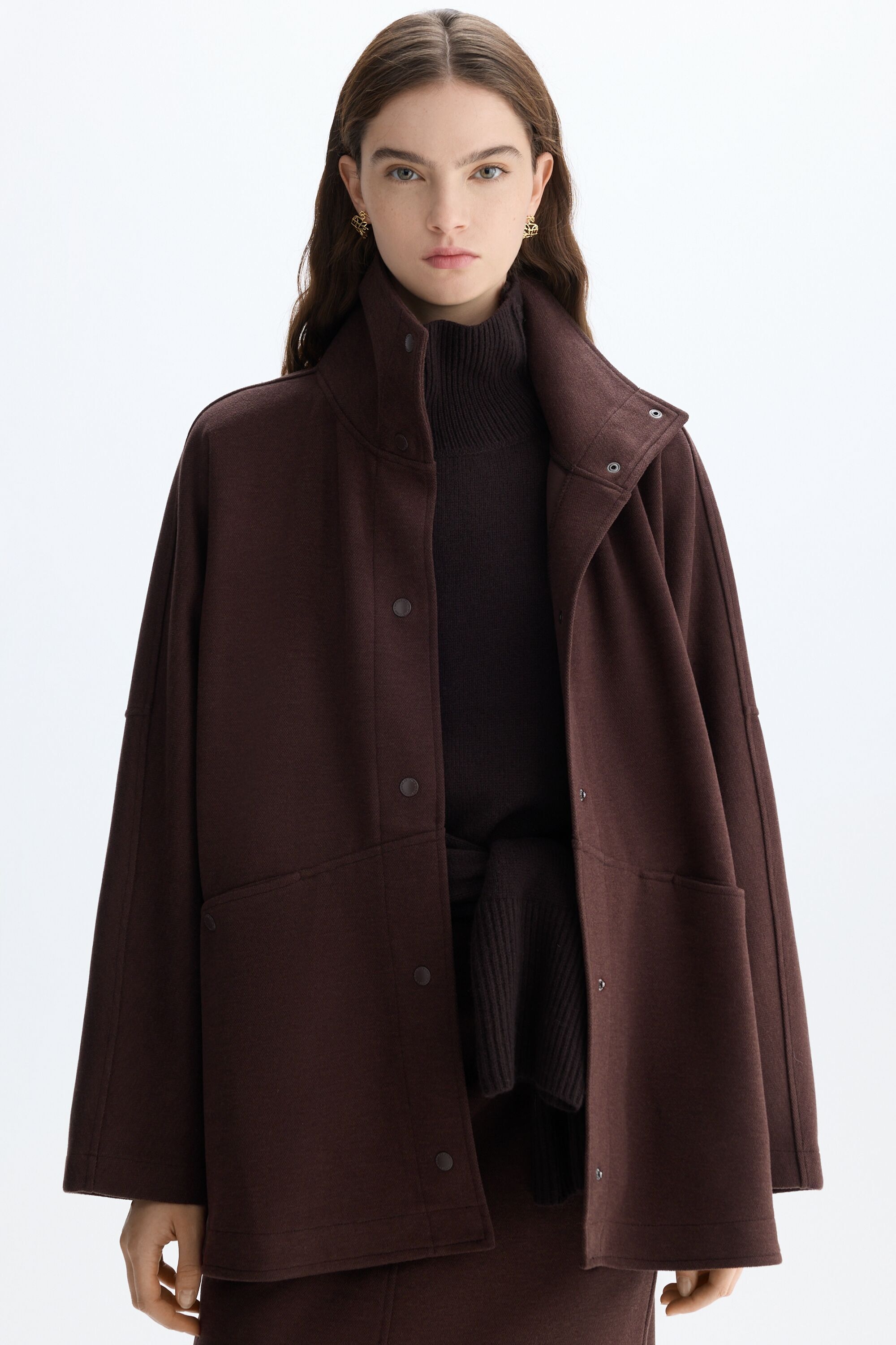 Double-faced oversize jacket