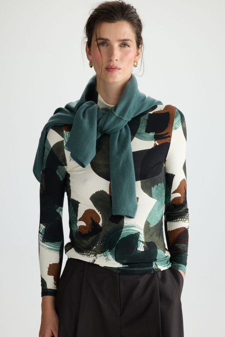 PINCELADA OCHO PRINT FITTED T-SHIRT