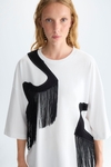 Camiseta oversize patchwork