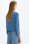 Stretch-knit quilted nylon straight-fit jacket