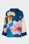 Blusa oversize punto stretch twill estampado