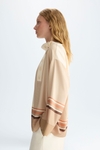 Gambito Gutenberg print twill oversize blouse