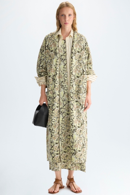 JACQUARD LONG CARDIGAN