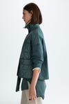 Origami-quilted combined short jacket