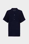 Polo largo recto punto stretch
