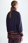 Print twill short jacket
