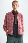Chaqueta corta recta bouclé