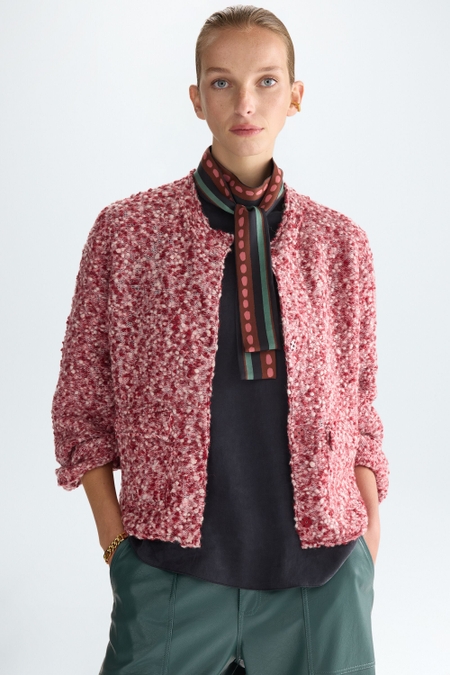 CHAQUETA CORTA RECTA BOUCLÉ