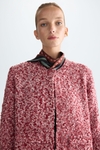Chaqueta corta recta bouclé