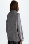 Funnel neck mohair Lurex oversize sweater