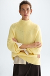 Funnel neck mohair oversize sweater