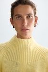 Funnel neck mohair oversize sweater